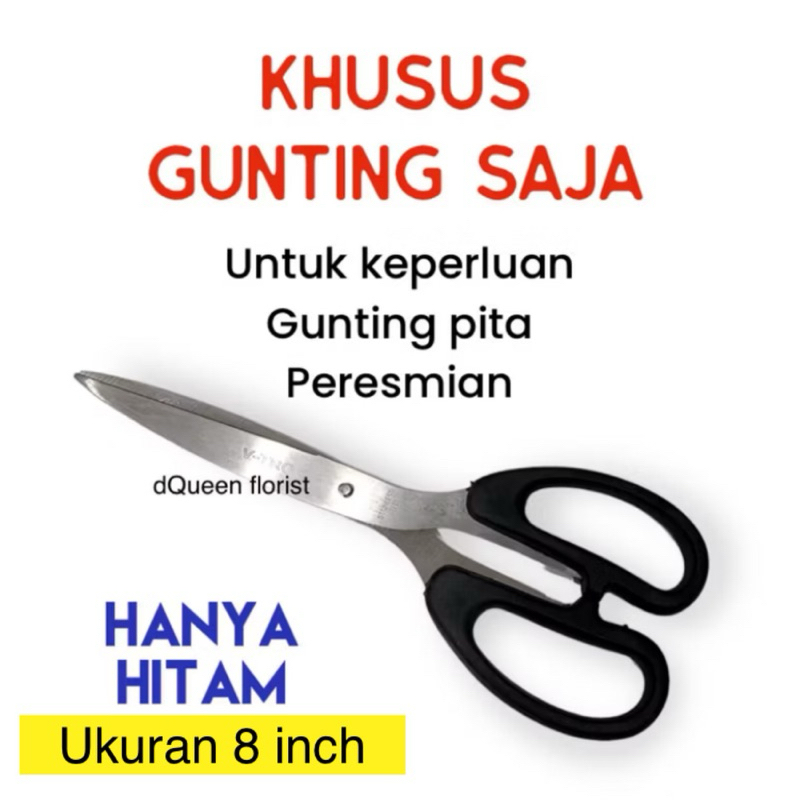 

YUH Gunting saja untuk pita peresmian