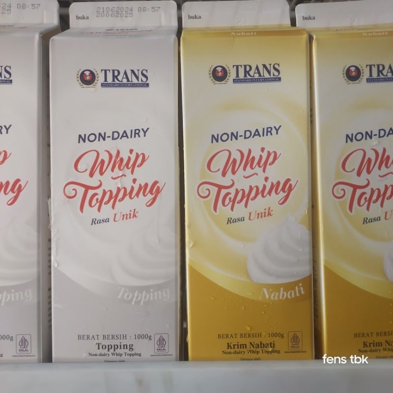 

TRANS WHIPPING CREAM / WHIPPED CREAM TRANS