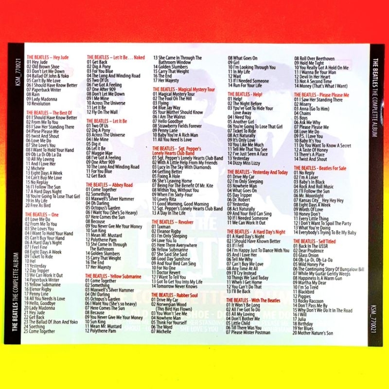 MP3 THE BEATLES COMPLETE 200 LAGU