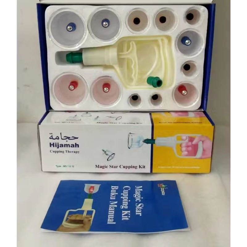 Kop Angin 12 Cup / Hijamah Cupping Therapy / Alat Bekam - Magic Star