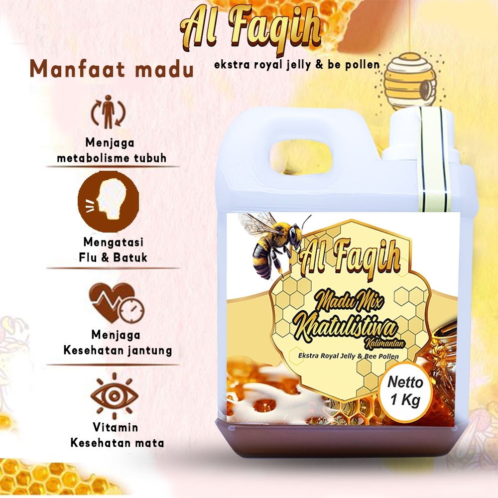 

Madu katulistiwa Multiflora 1kg Natural Raw Honey