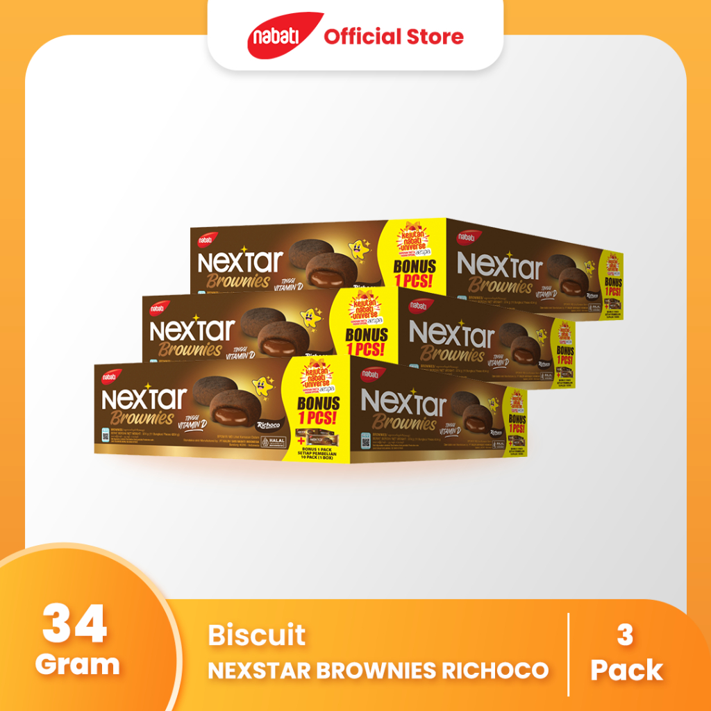 

[Bundle Pack Isi 3] Nextar Brownies Richoco 34gr