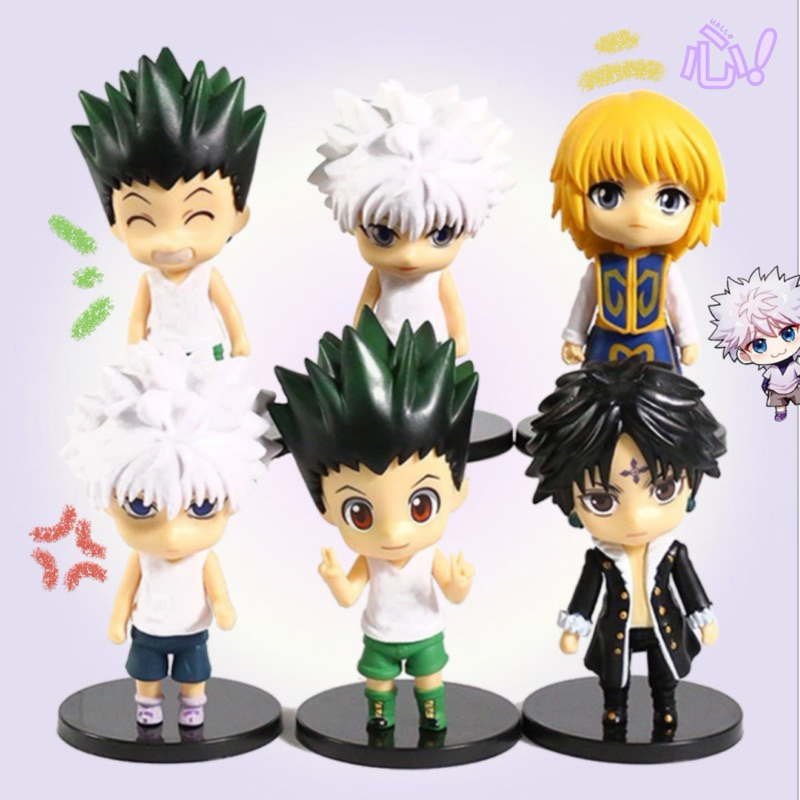 Action Figure Hunter x Hunter (HXH) | Chibi Cute Kawai Version " Gon Freecss, Kurapika, Killua Zoldy