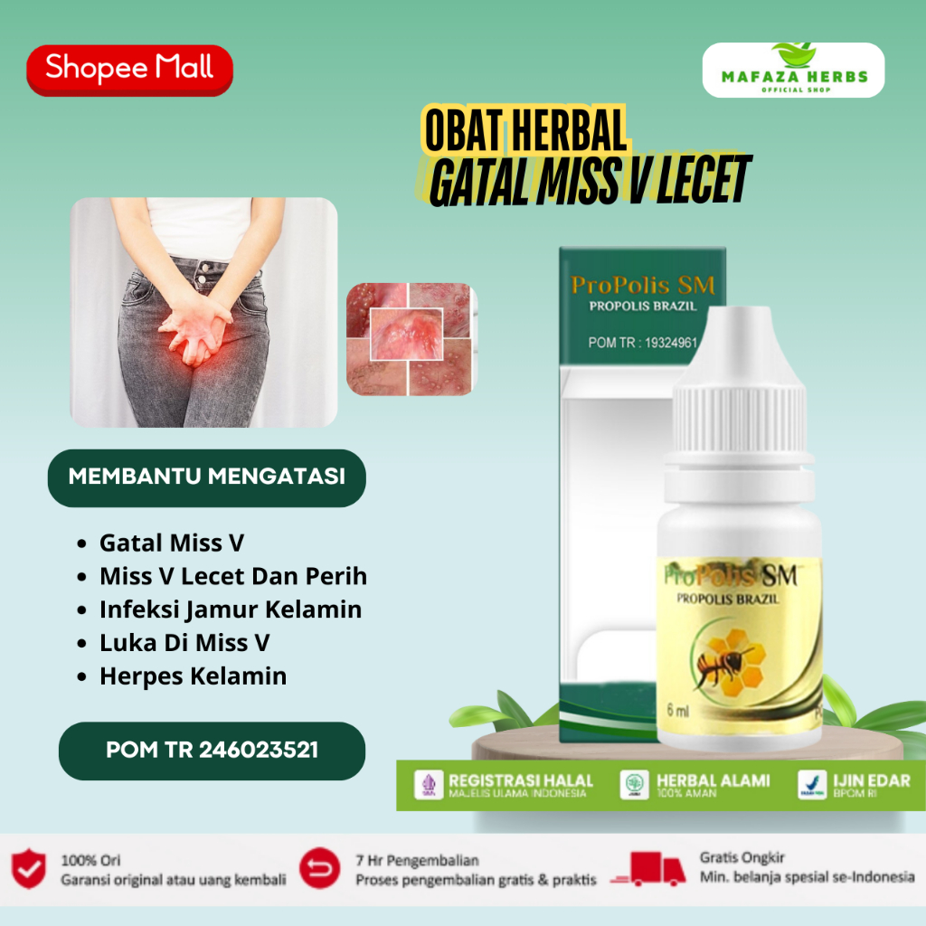 Propolis SM - Obat Gatal Miss V, Obat Gatal Vagina, Obat Gatal Infeksi Jamur Kelamin, Obat Gatal Kel
