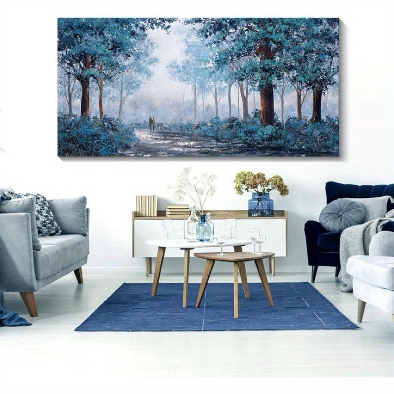 Lukisan pemandangan hutan modern