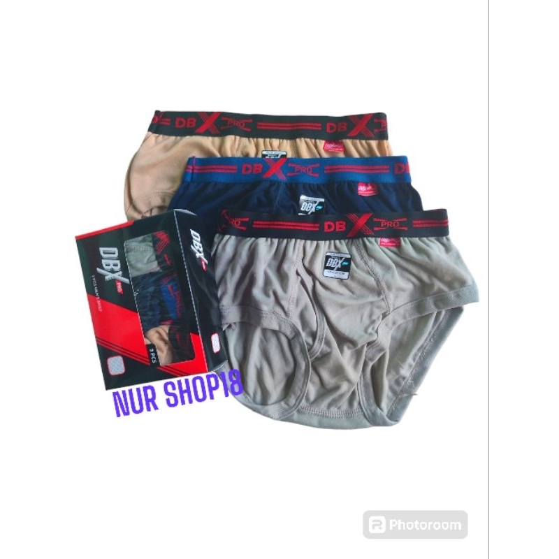 Dbx Celana Dalam Pria Dewasa 6pcs.Cd Pria Dbx Pro Celana Dalam Pria Seri Warna Gelap Hitam