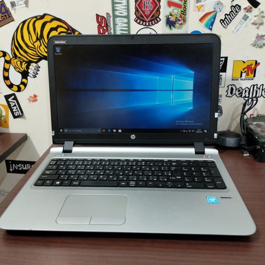 Laptop Hp probook 450 G3 intel Celeron 3855U Ram 4/256 SSD W10 Second