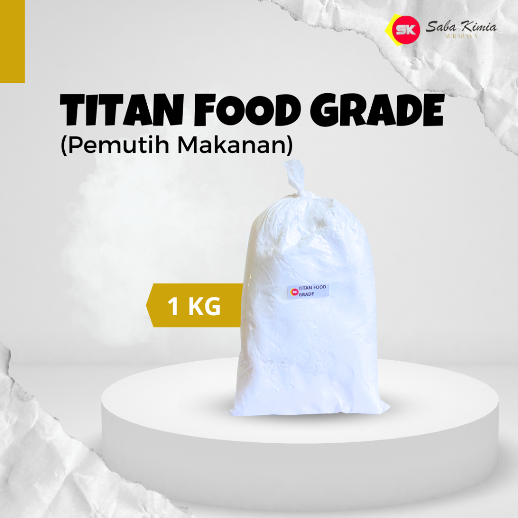 

Pemutih Makanan / Titan Fg/ Titanium Dioxide Food Grade 1 Kg