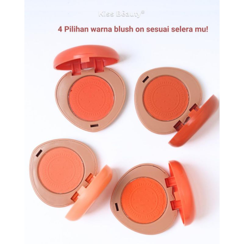 BLUSH ON KISS BEAUTY PEACH COOKIE LOVE BLUSHER 83115