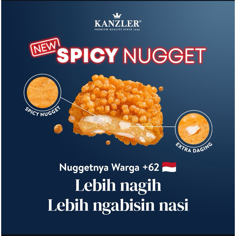 

Kanzler Crispy Chicken Nugget Spicy 450gr