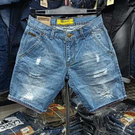 CELANA PENDEK PRIA DISTRO CELANA JEANS MC WISCER PENDEK ORIGINAL CELANA PENDEK WISCER SOBEK