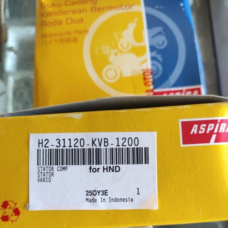 spull stator complet komplit honda vario110 karbu KVB ori federal dan aspira