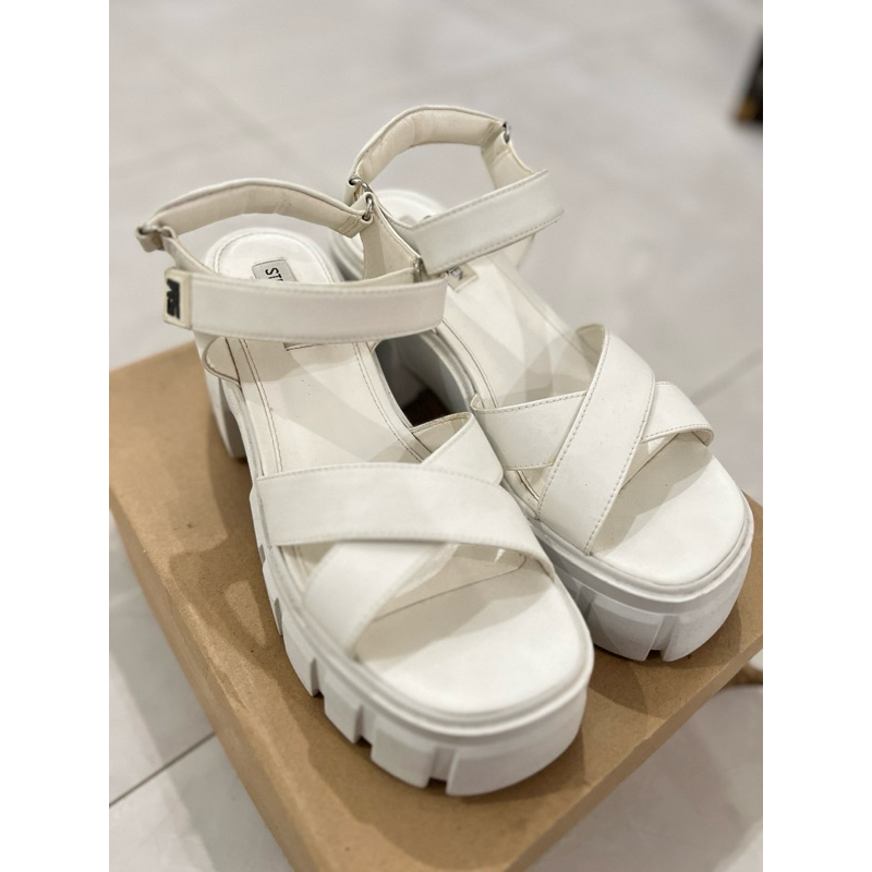 Steve Madden Breakout Women’s Wedges - White Leather