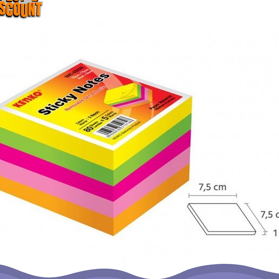 

LUAR BIASA Sticky Notes Cube KENKO SNC33N