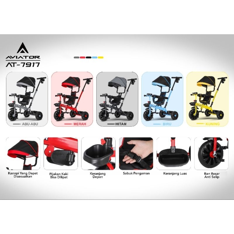 Sepeda Stroller AVIATOR WINCYCLE PMB IORA Murah
