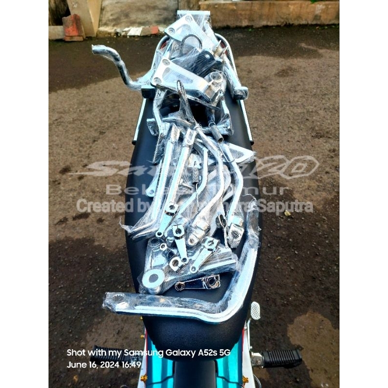 Part Hard Chrome Suzuki Satria 2Tak Hiu Lumba RGS RGV RGX Akira Stinger Raider 125 RK Cool