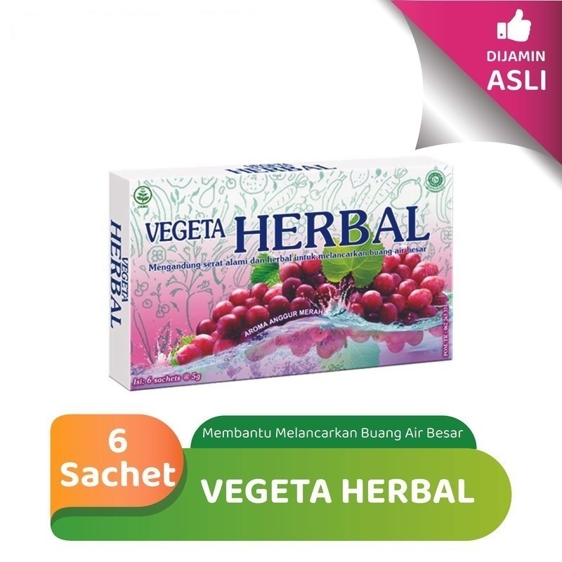 

VEGETA HERBAL ANGGUR 1 BOX ISI 6 SACHET