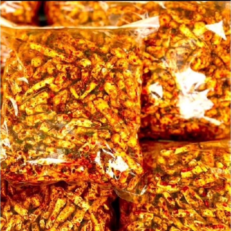 

BASRENG PEDAS 1 KG / Basreng Viral isi 1 kg basreng pedas daun jeruk / baso goreng / basreng