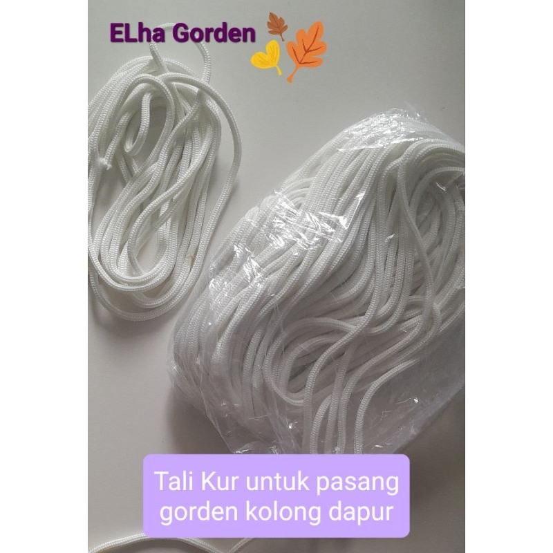 

TALI KUR warna putih (tali gorden kolong dapur)