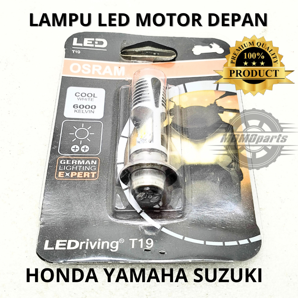ORIGINAL LAMPU MOTOR DEPAN LED BOLAM KAKI 1 UNTUK SEMUA MOTOR MATIC BEBEK BEAT SCOOPY VARIO SUPRA 12