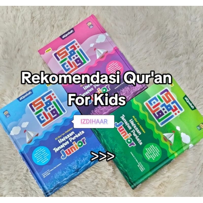 Alquran Terjemahan dan Tajwid Hafalan Hafazan Perkata Junior 8 Blok A5