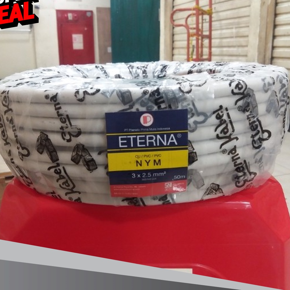 EKSTRA PROMO Kabel ETERNA NYM 3X25 Meteran Potongan