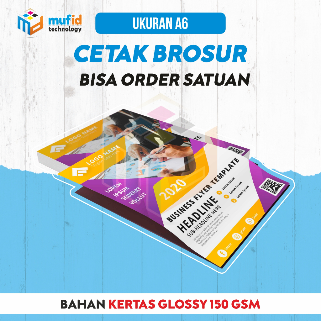 

(A6) CETAK BROSUR PROMOSI 150 GSM