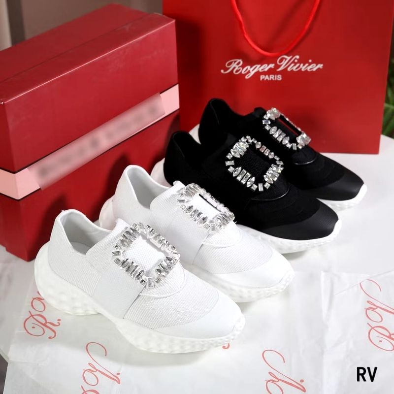 SEPATU SNEAKERS SLIP ON WANITA PREMIUM ORIGINAL ROGER VIVIER -RV