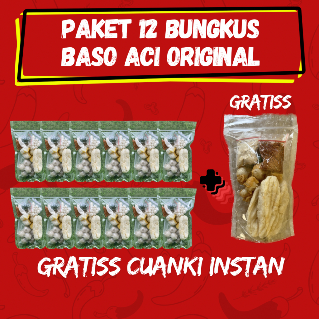 

Paket Usaha Hemat Baso Aci 12 Bungkus - Mafia Boci