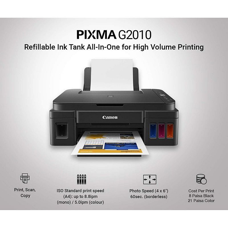 PRINTER CANON G2010 PRINT SCAN COPY COLOR CARTRIDGE ORIGINAL DAN GARANSI RESMI CANON