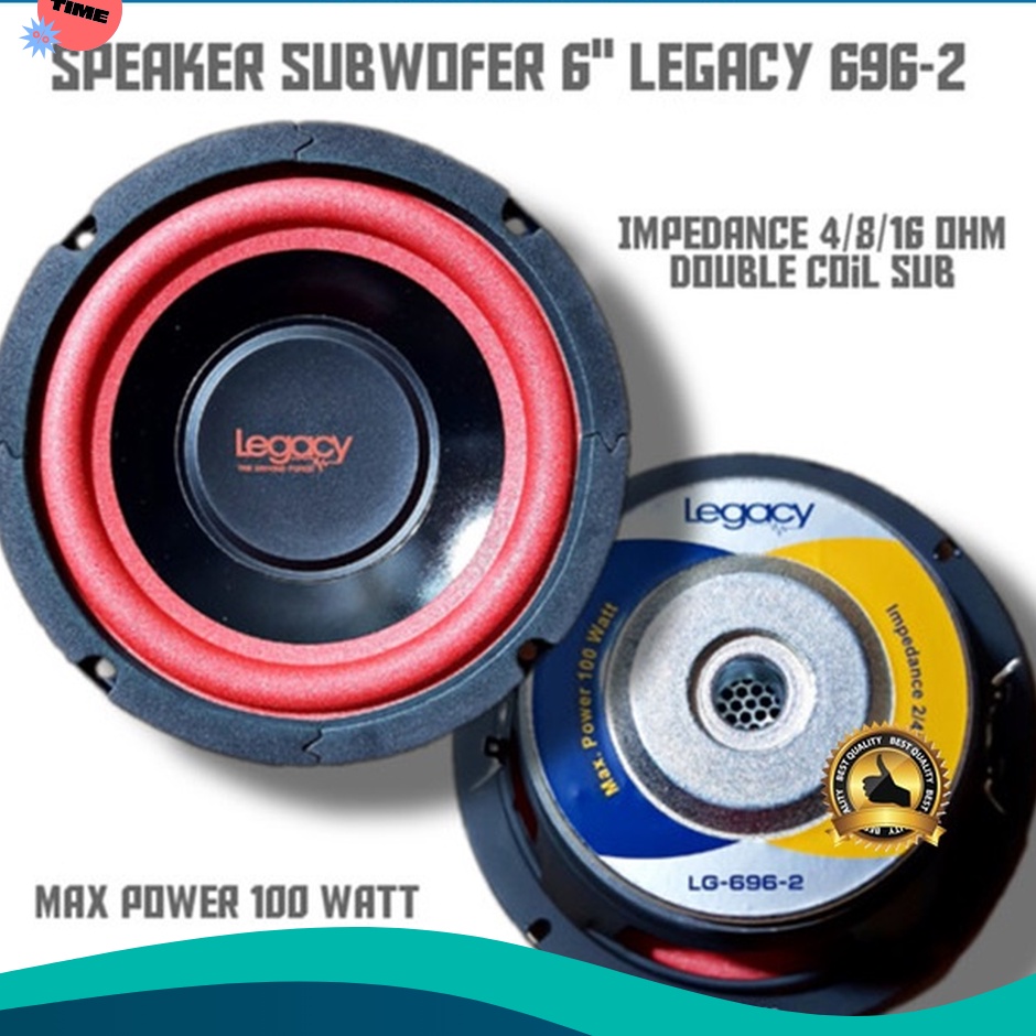 LUAR BIASA SPEAKER SUBWOOFER 6 inch LEGACY LG 6962  SUBWOOFER 6 LEGACY LG6962