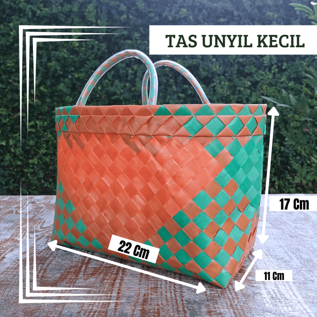 Tas Anyaman Plastik Unyil Kecil/ Tas Souvenir Anyaman Plastik