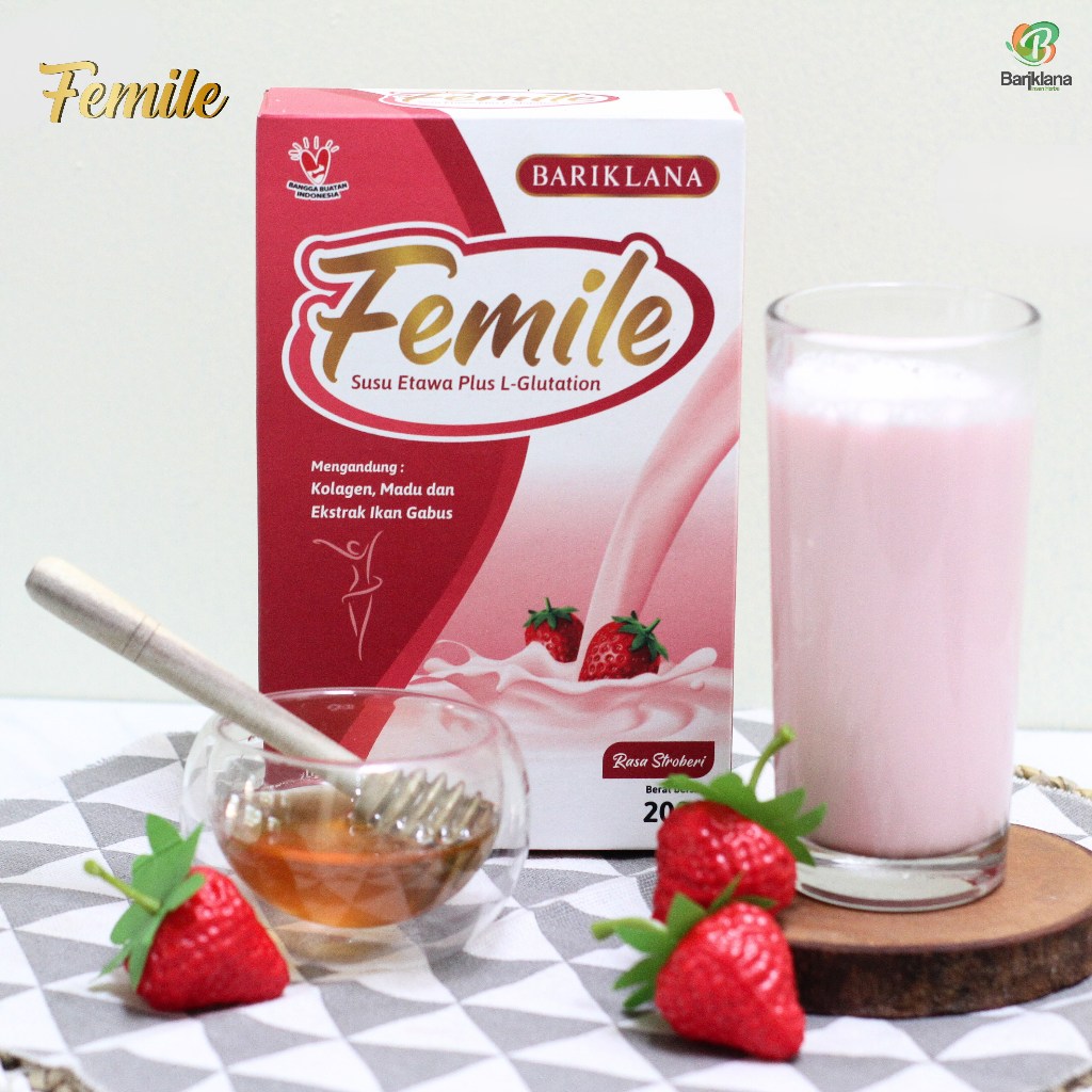 

(Hadiah Gratis) FEMILE Susu Etawa Plus L-Glutatione 200gr Sentuhan Dari Alam Tubuh Sehat Dan Kuliat Cerah Alami