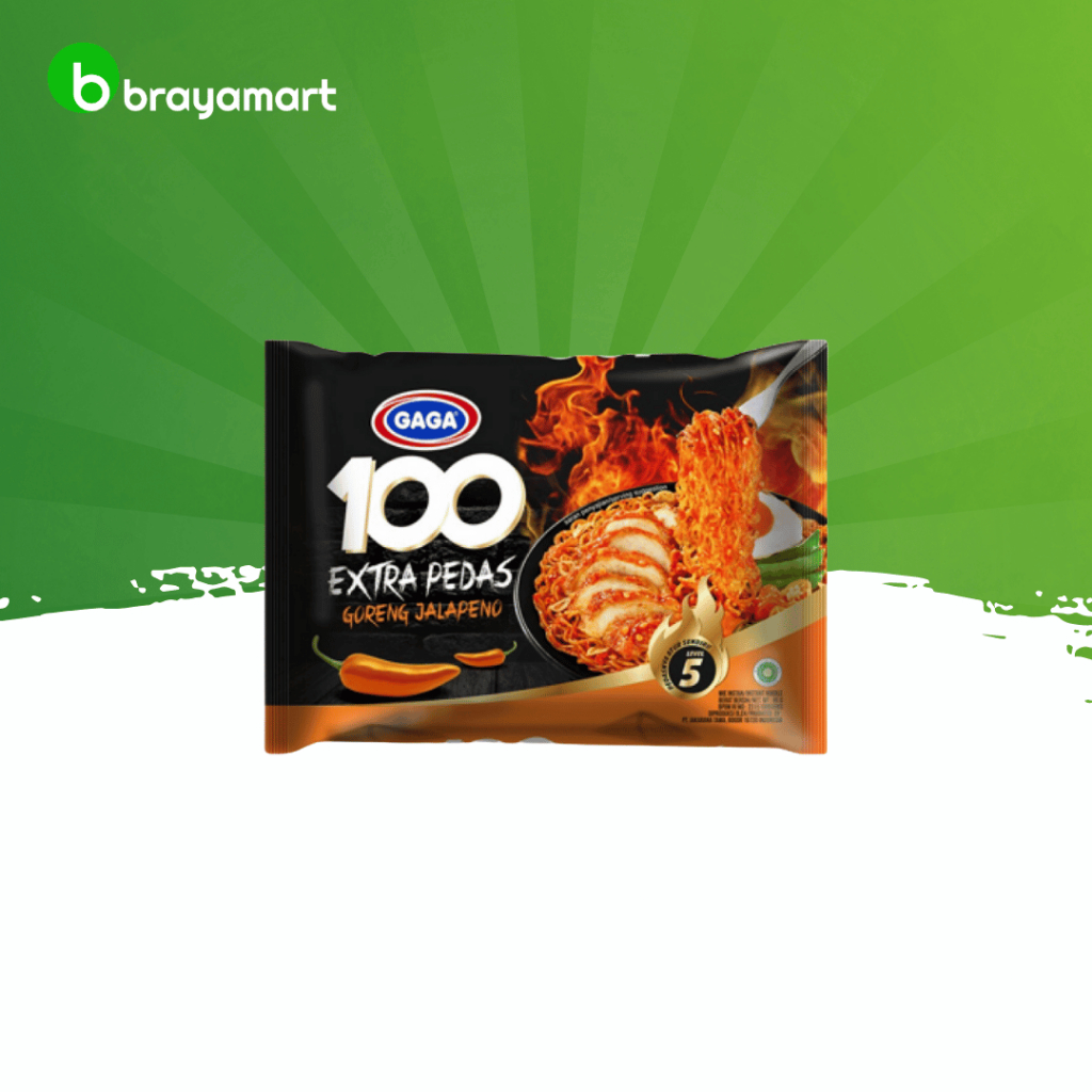 

Mie gaga 100 pedas goreng jalapeno Brayamart