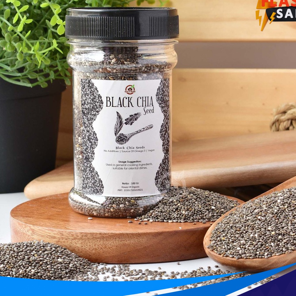 

SERENTAK Organic Black Chia Seeds Botol 1 Gr