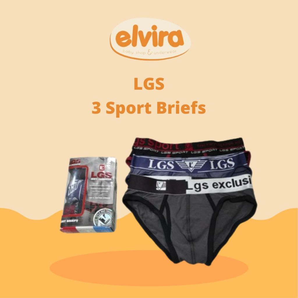 LGS Underwear 3 Sport Briefs