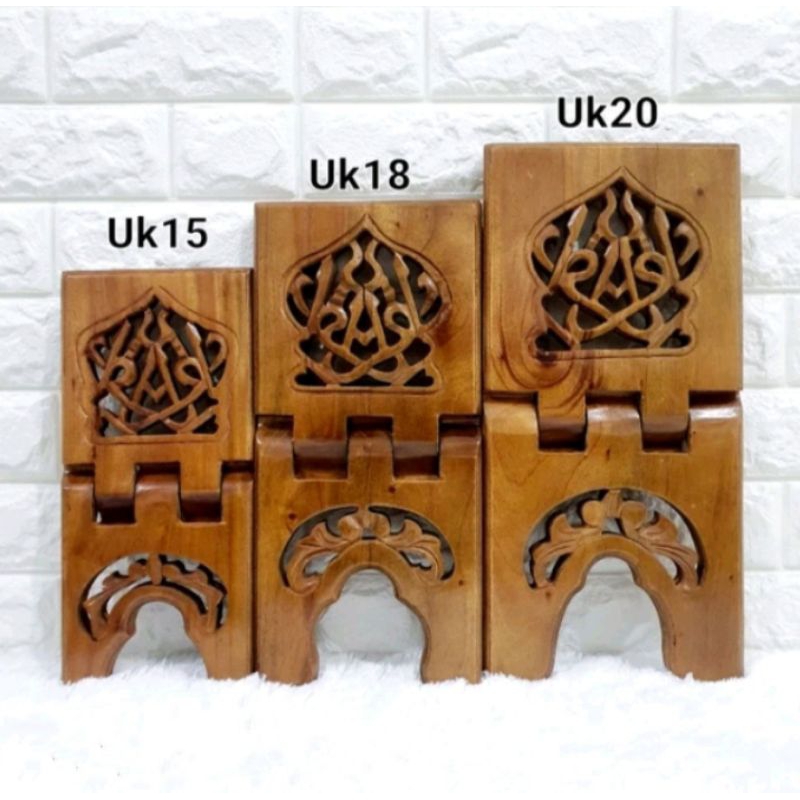 Promo Rekal ALQUR'AN Rekhal Tempat Baca ALQUR'AN Meja Lipat ALQUR'AN  Motif iqrok JUMBO (NATURALGLOS