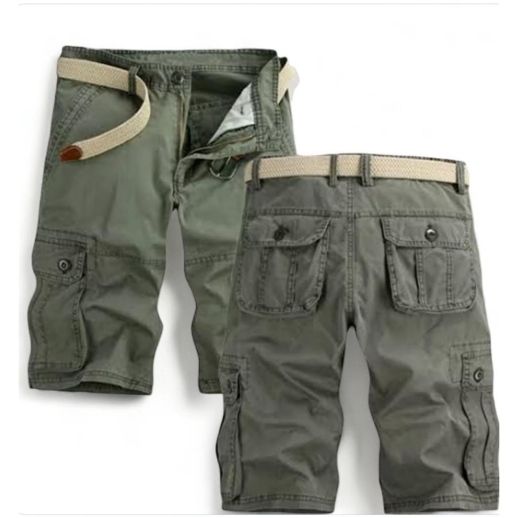 Celana Cargo Pendek Pdl Pria  Celana Pendek Pria  Cargo Bahan Melar celana  cargo pendek bahan denim