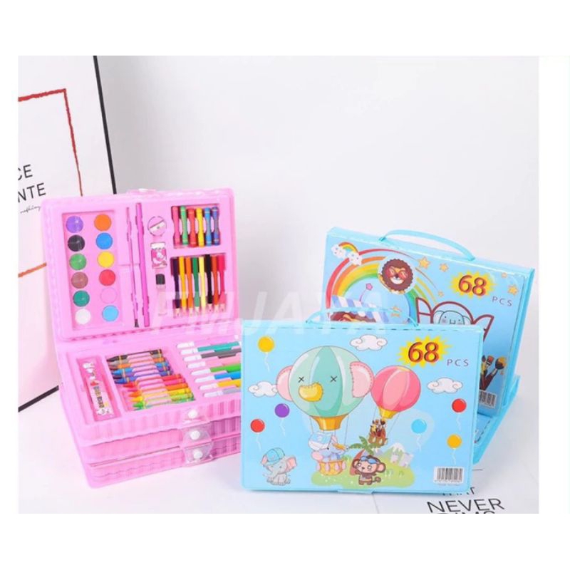 

68 Set (Pensil warna, Crayon dan Cat Air)