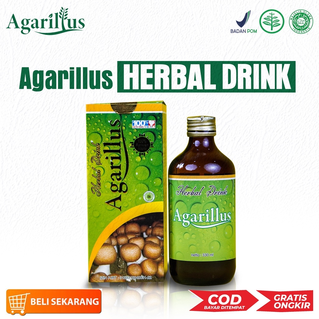 Herbal Drink Agarillus - Agarillus Hijau Original Berlogo