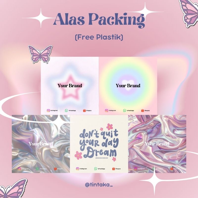 

[SATUAN] ALAS PACKING AESTHETIC || ALAS MINI GIFT AESTHETIC FREE PLASTIK PART 3