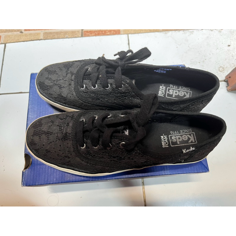 Preloved Keds Triple Paint Crochet Black