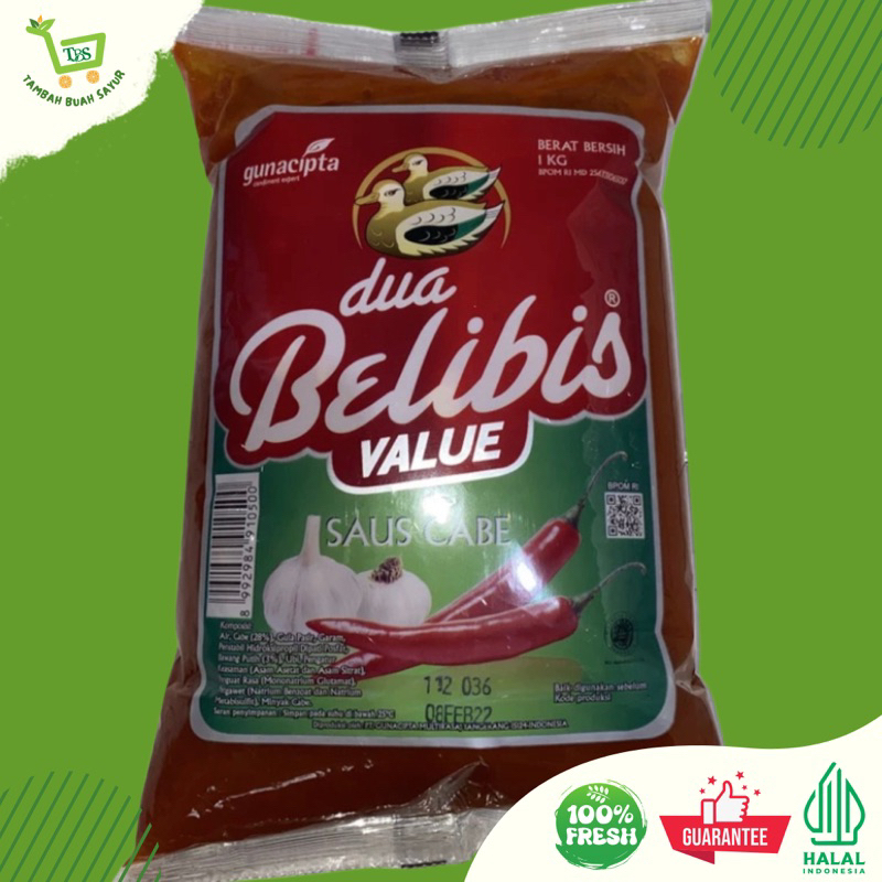 

DUA BELIBIS VALUE SAUS CABE 1 KG | Tambah Buah Sayur