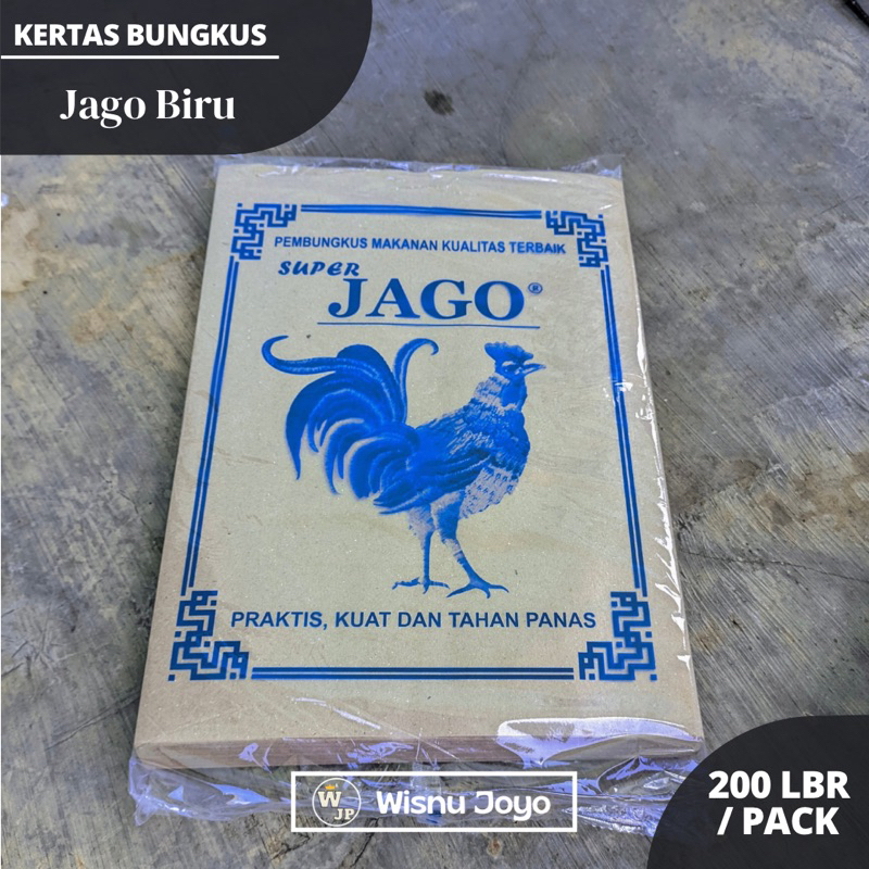 

Kertas Bungkus Nasi Jago Biru isi 200 / Kertas Nasi Jago Biru / Kertas Minyak Jago Biru