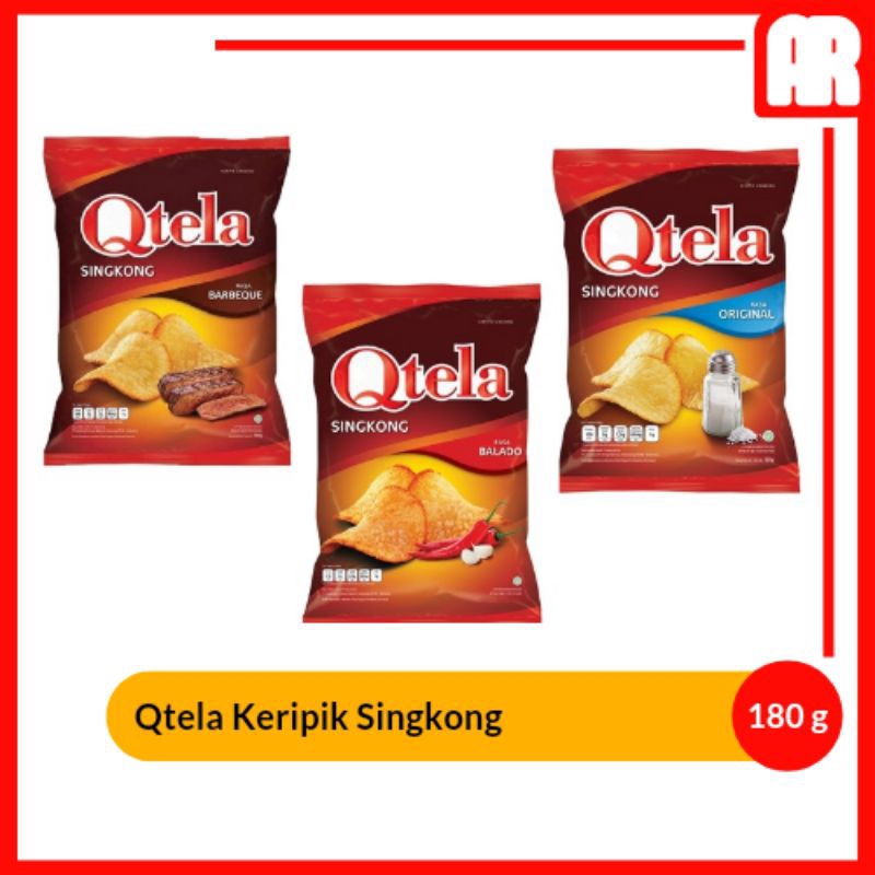 

Qtela Keripik Singkong 180g Snack Makanan Ringan | AR Ostore