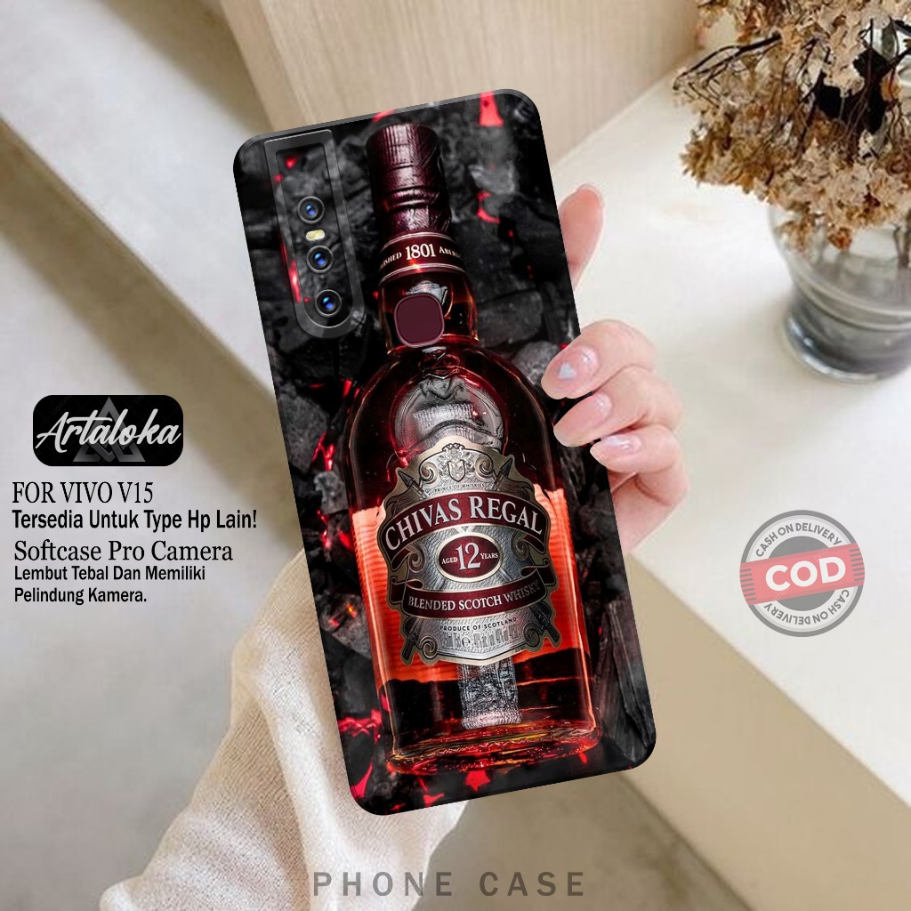 Softcase Hp VIVO V15 Fashion Case Minuman Case VIVO V15 Silikon TPU Pro Camera Casing VIVO V15 Cover