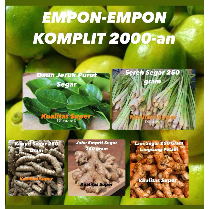 

Empon-Empon Komplit Rempah Bumbu Dapur