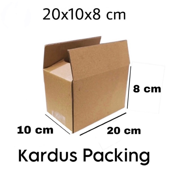 

KARDUS PACKING 20x10x8 cm / BOX KARTON CORUGATED B-FLUTE / BOX PACKING ONLINE