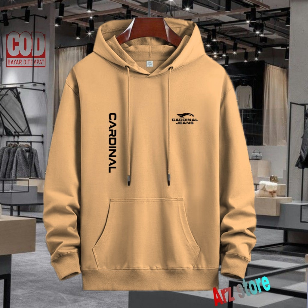 Terlaris  Free Hoodie Text Hitam Cardinal Jeans Kirka Sweater Distro Terbaru Jaket Termurah Pria Wan