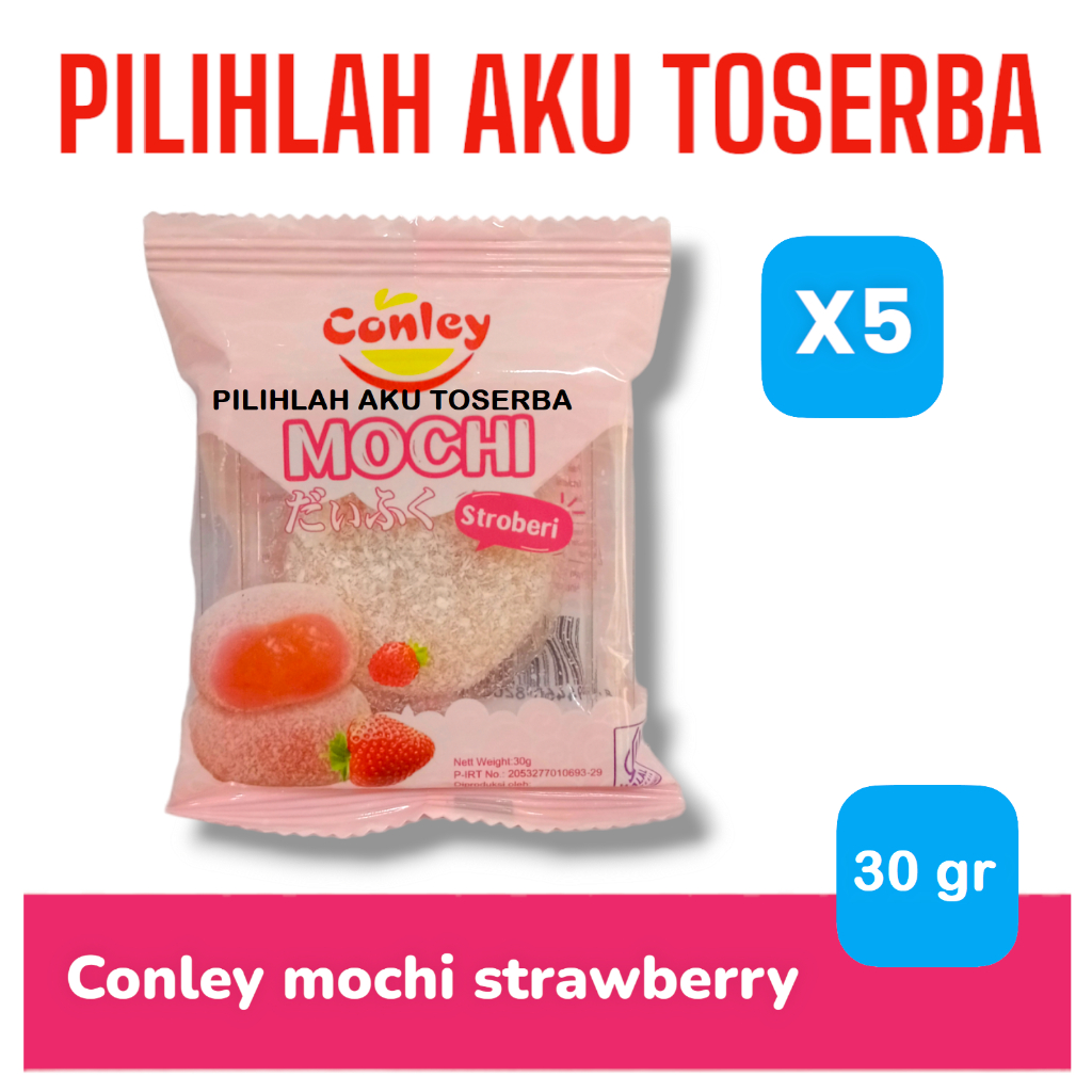 

Conley MOCHI Rasa STRAWBERRY / STROBERI - ( HARGA 5 PCS )